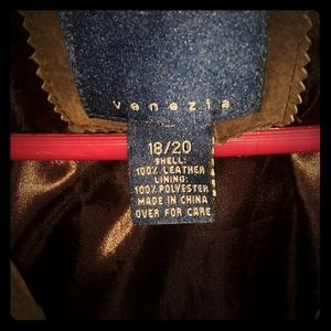 Womens Brown leather coat